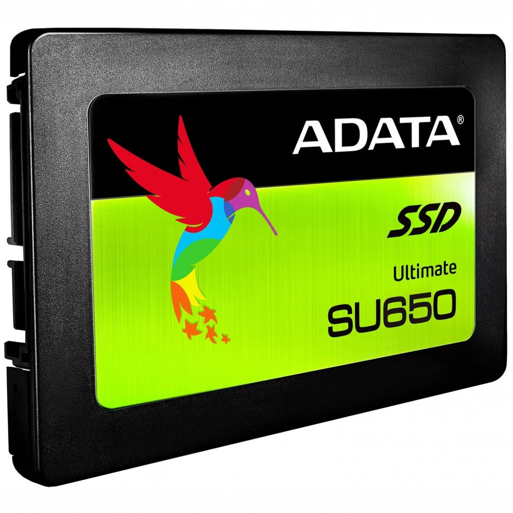 Твердотельный накопитель SSD ADATA SU650 ASU650SS-960GT-R 960GB 2.5" Client SATA 6Gb/s, 520/450, IOPS 40/75K, MTBF 2M, 3D NAND, DRAM less, 560TBW, 0,53DWPD, RTL (461186)