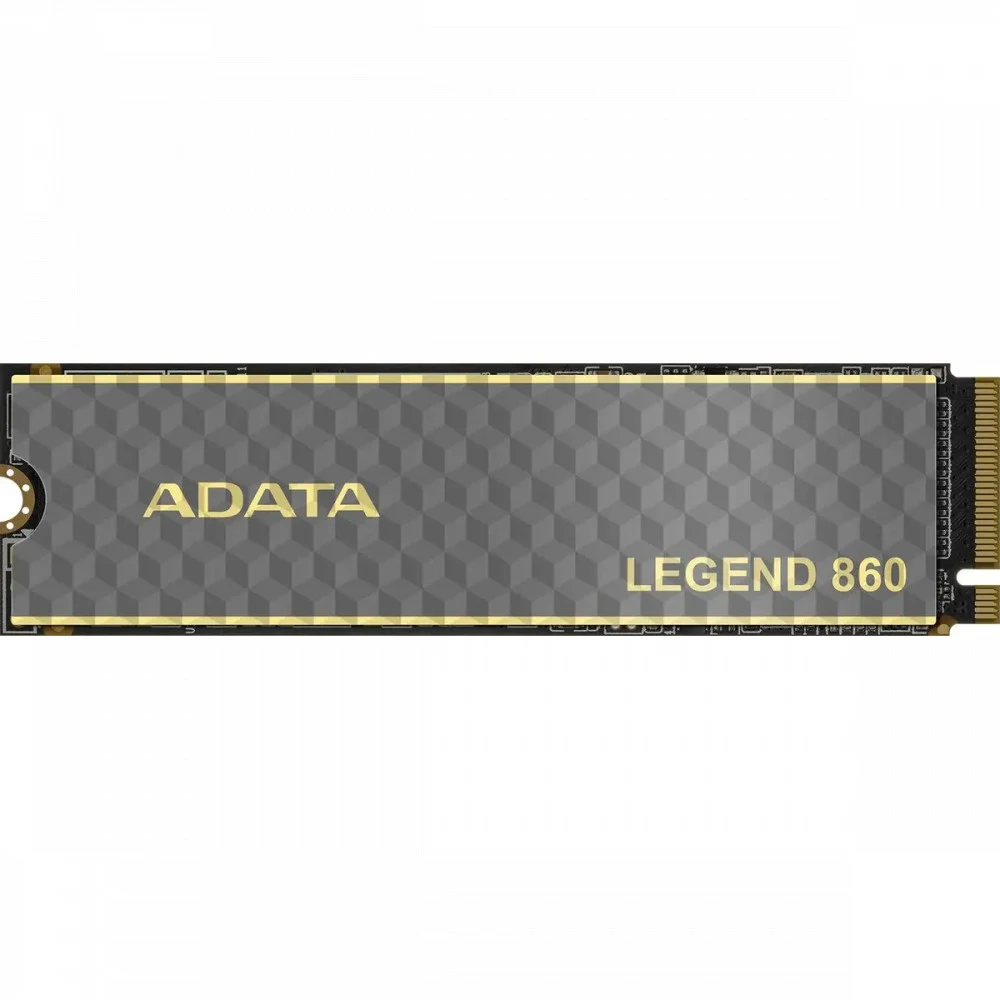 Твердотельный накопитель/ ADATA SSD LEGEND 860, 500GB, M.2(22x80mm), NVMe 1.4, PCIe Gen 4x4, 3D NAND, R/W 5000/3000MB/s, IOPs н.д./н.д., TBW 160, DWPD 0.2 (5 лет)