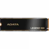 Твердотельный накопитель/ ADATA SSD LEGEND 960, 1000GB, M.2(22x80mm), NVMe 1.4, PCIe 4.0 x4, 3D NAND, R/W 7400/6000MB/s, IOPs 730 000/610 000, DRAM buffer 1000MB, TBW 780, DWPD 0.43, with Heat Sprea