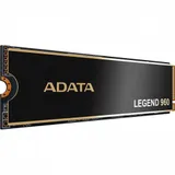 Твердотельный накопитель/ ADATA SSD LEGEND 960, 1000GB, M.2(22x80mm), NVMe 1.4, PCIe 4.0 x4, 3D NAND, R/W 7400/6000MB/s, IOPs 730 000/610 000, DRAM buffer 1000MB, TBW 780, DWPD 0.43, with Heat Sprea