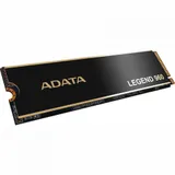 Твердотельный накопитель/ ADATA SSD LEGEND 960, 1000GB, M.2(22x80mm), NVMe 1.4, PCIe 4.0 x4, 3D NAND, R/W 7400/6000MB/s, IOPs 730 000/610 000, DRAM buffer 1000MB, TBW 780, DWPD 0.43, with Heat Sprea