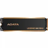 Твердотельный накопитель/ ADATA SSD LEGEND 960 MAX, 4000GB, M.2(22x80mm), NVMe 1.4, PCIe 4.0 x4, 3D NAND, R/W 7400/6800MB/s, IOPs 700 000/550 000, DRAM buffer 4000MB, TBW 3120, DWPD 0.43, with BIG H