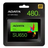 "2.5" 480GB ADATA SU650 Client SSD (ASU650SS-480GT-R) SATA 6Gb/s, 520/450, IOPS 40/75K, MTBF 2M, 3D TLC, DRAM less, 280TBW, 0,53DWPD, RTL (461179)