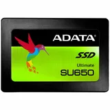 "2.5" 480GB ADATA SU650 Client SSD (ASU650SS-480GT-R) SATA 6Gb/s, 520/450, IOPS 40/75K, MTBF 2M, 3D TLC, DRAM less, 280TBW, 0,53DWPD, RTL (461179)