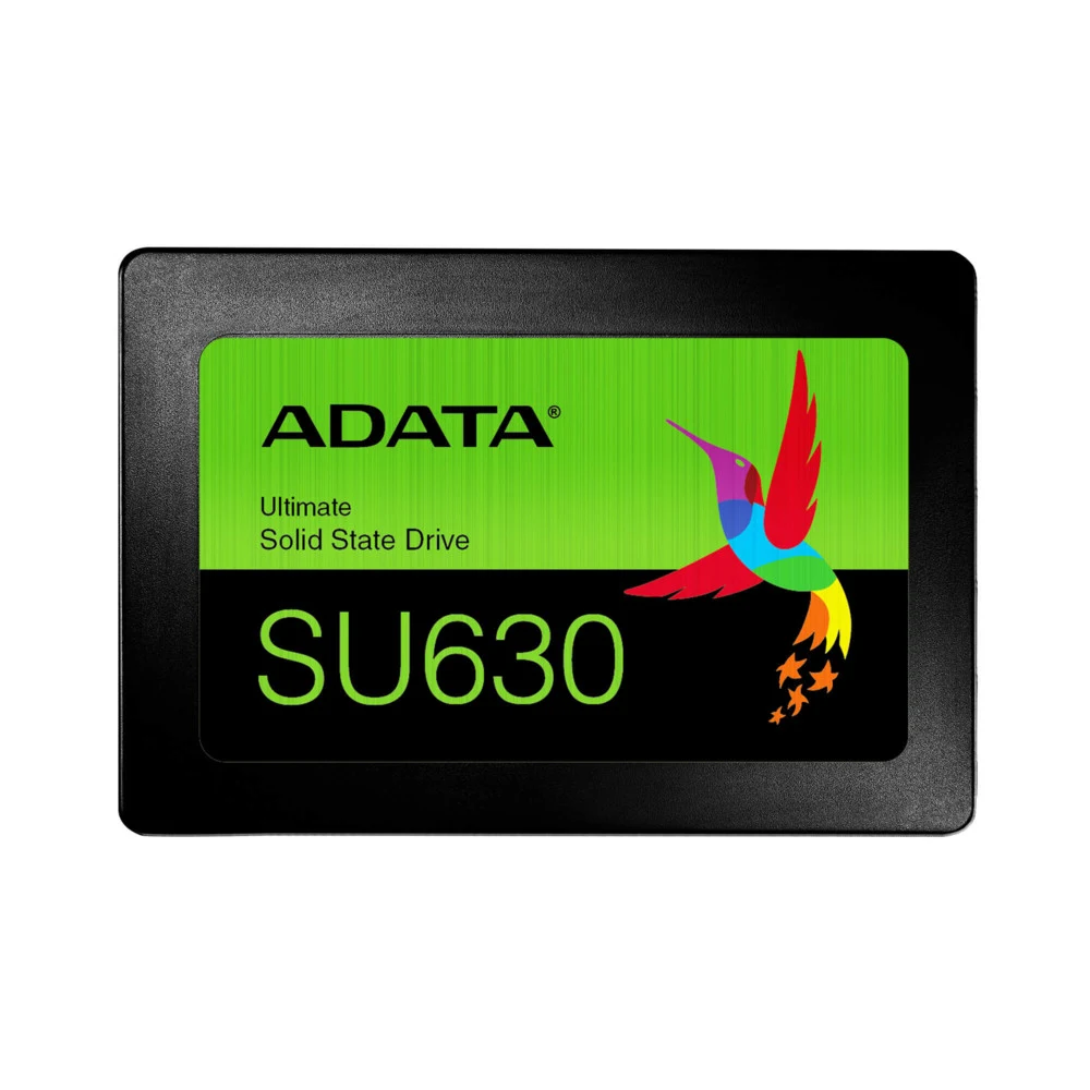 Твердотельный накопитель SSD ADATA SU630SS ASU630SS-1T92Q-R 1.92TB 2.5" Client SATA 6Gb/s, 520/450, IOPS 40/65K, MTBF 1.5M, 3D QLC, 400TBW, RTL (773551)