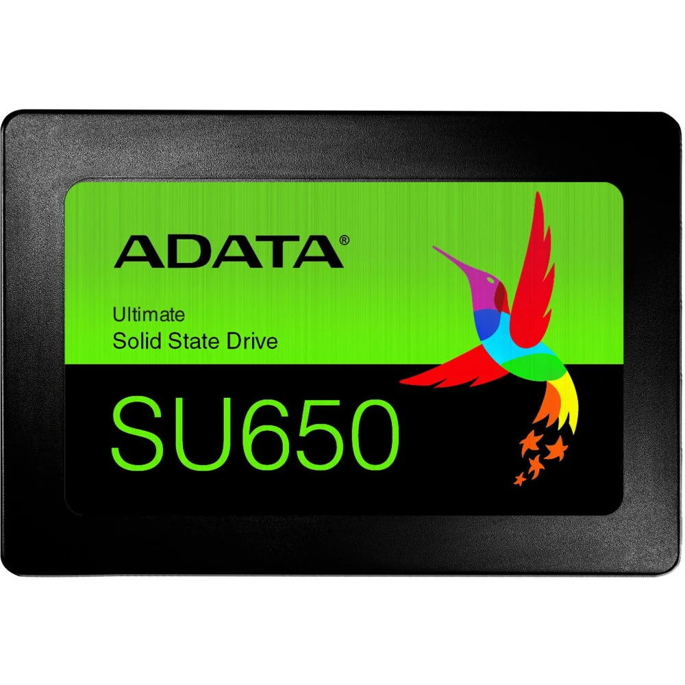 Твердотельный накопитель SSD ADATA SU650 ASU650SS-512GT-R 512GB 2.5" Client SATA 6Gb/s, 520/450, IOPS 40/75K, MTBF 2M, 3D NAND, DRAM less, 280TBW, 0,5DWPD, RTL {100} (931528)