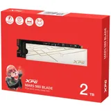 Твердотельный накопитель/ ADATA SSD XPG MARS 980 BLADE, 2000GB, M.2(22x80mm), NVMe, PCIe 5.0 x4, 3D NAND, R/W 14000/13000MB/s, IOPs 2 000 000/1 650 000, TBW 1480, DWPD 0.4, with Heat Sink (5 лет)
