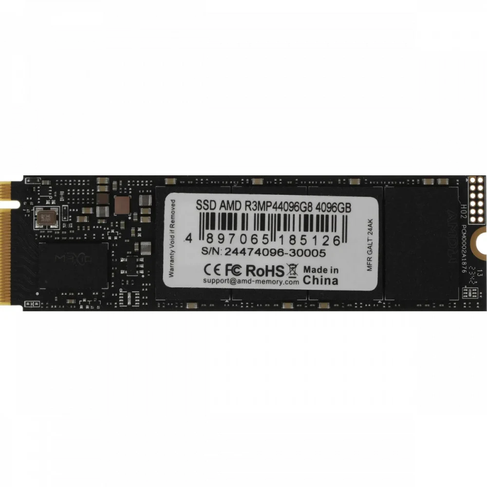 Твердотельный накопитель 4096GB SSD AMD RADEON R3 Series M.2 PCIe 4.0 2280 R7300/W6500 R3MP44096G8