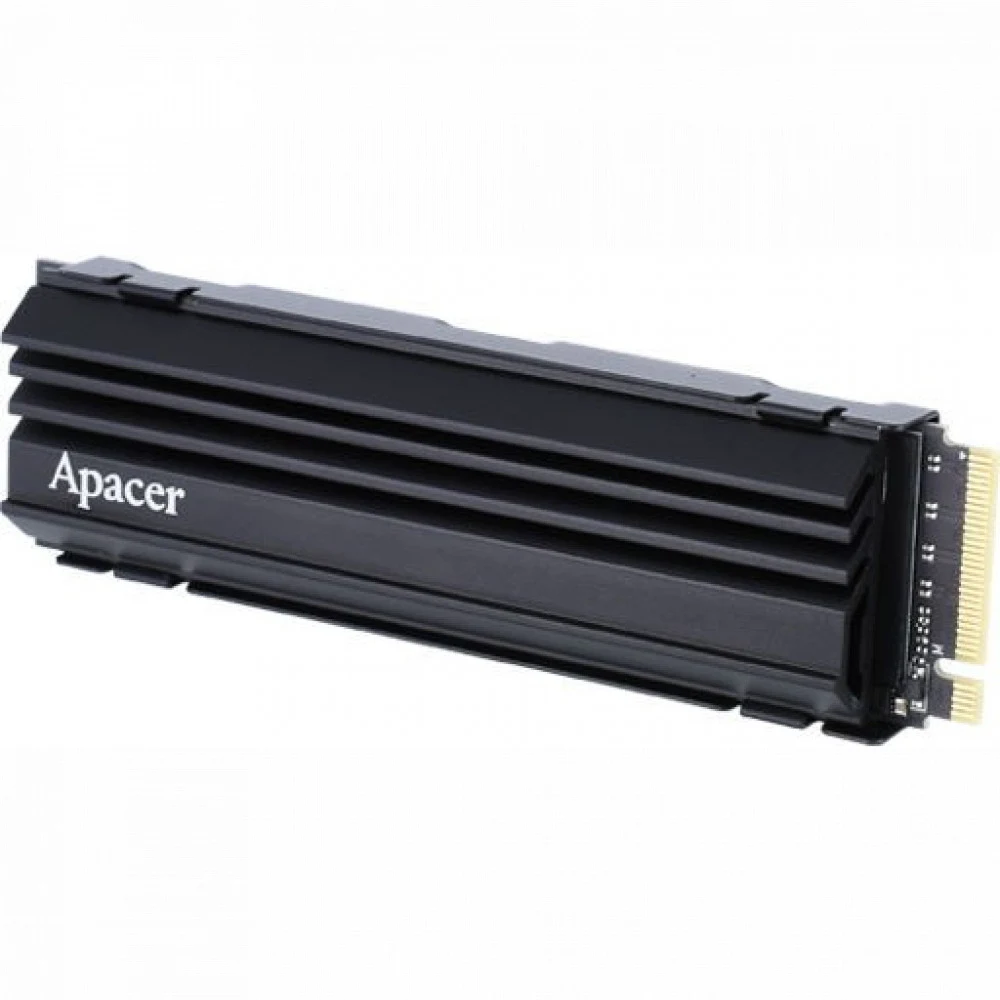 Твердотельный накопитель Apacer SSD AS2280Q4U 1TB M.2 2280 PCIe Gen4x4, R7300/W6000 Mb/s, 3D NAND, MTBF 1.6M, NVMe, 750TBW, Retail, Heatsink, 5 years (AP1TBAS2280Q4U-1)