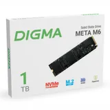 Накопитель SSD Digma PCI-E 4.0 x4 1Tb DGSM4001TM63T Meta M6 M.2 2280