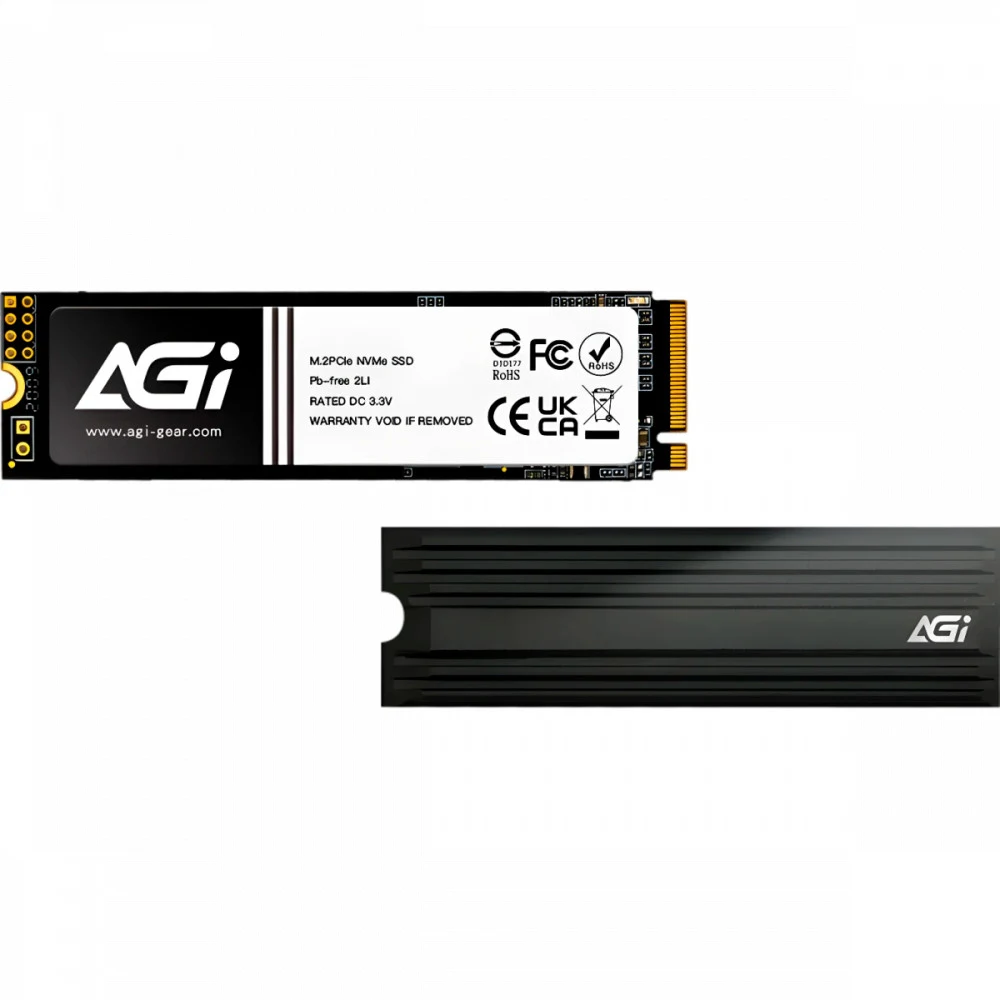 Накопитель SSD AGi PCIe 4.0 x4 1TB AGI1T0G4LAI828 AI828 M.2 2280