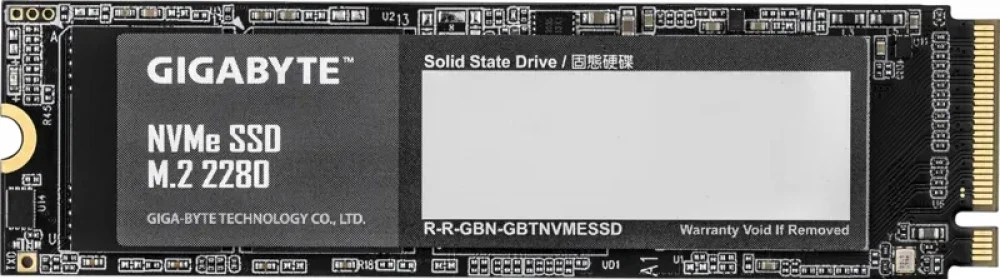 Твердотельный накопитель SSD 512Gb, PCIe3.0x4, GIGABYTE G3NVME512G, M.2 2280, NVMe1.3, R1900/W1200 G3NVME512G