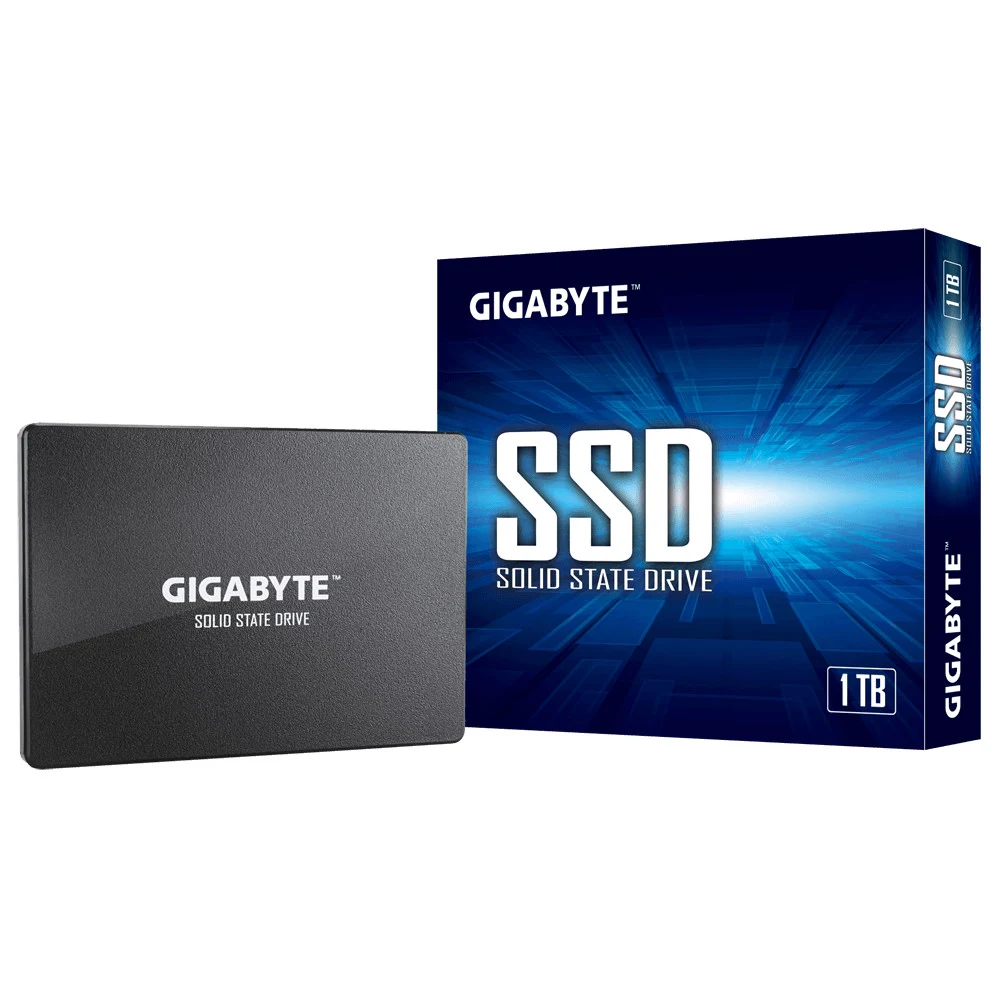 Твердотельный накопитель SSD Gigabyte GP-GSTFS31100TNTD 1TB 2.5" Client SATA 6Gb/s, 550/500, IOPS 75/85K, MTBF 2M, TLC, DRA less, RTL (804565)