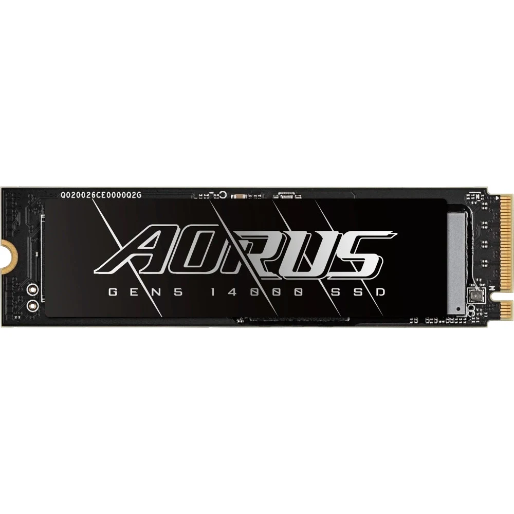 Твердотельный накопитель SSD Gigabyte 4TB M.2 2280 AORUS Gen5 14000 AG514K4TB PCI-Express 5.0x4, NVMe 2.0, 3D TLC NAND, Phison PS5026-E26