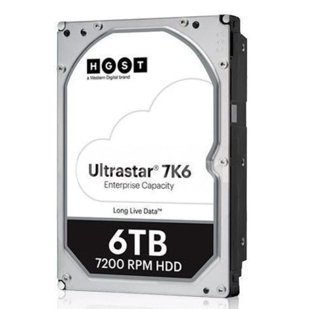 HDD Server WD/HGST Ultrastar 7K6 (3.5’’, 6TB, 256MB, 7200 RPM, SAS 12Gb/s, 512E SE), SKU: 0B36047