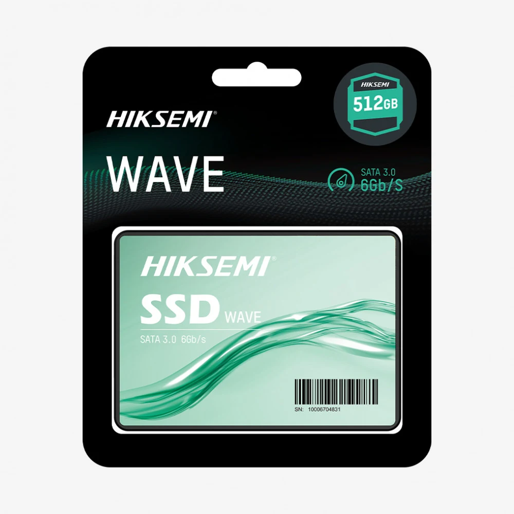 Твердотельный накопитель SSD 2.5" HIKSEMI 512Gb <HS-SSD-WAVE(S) 512G> (SATA3, up to 530/450MBs, 3D NAND, 170TBW)