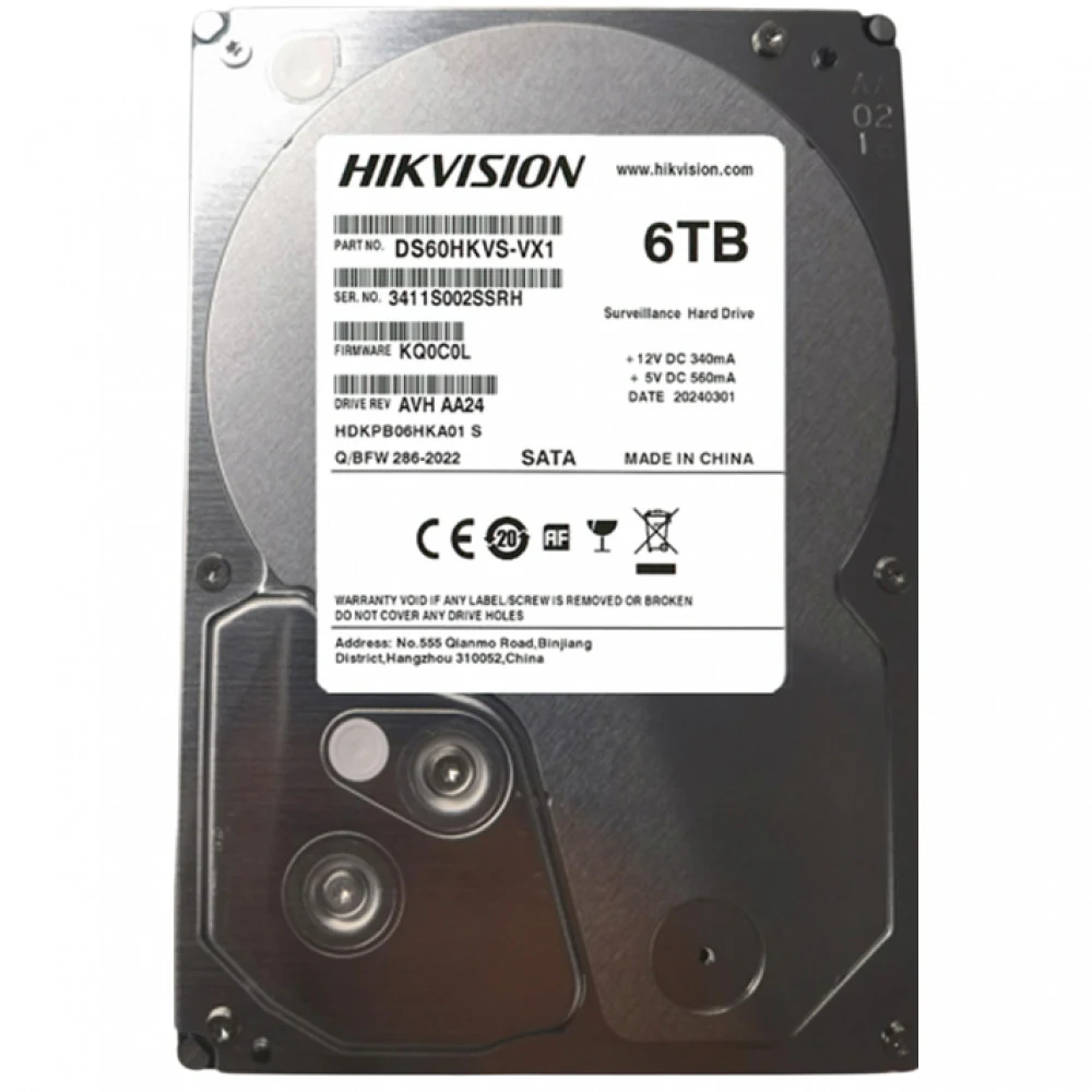 Hikvision DS60HKVS-VX1,6TB,5400,3.5'',SATA Жесткий диск