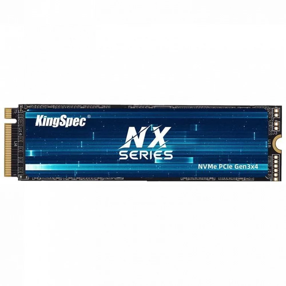 Твердотельный накопитель/ Kingspec SSD NX-2TB 2280, 2048GB, M.2(22x80mm), NVMe, PCIe 3.0 x4, 3D TLC, R/W 3500/3200MB/s, IOPs 380 000/320 000, TBW 2000, DWPD 0.89 (3 года)