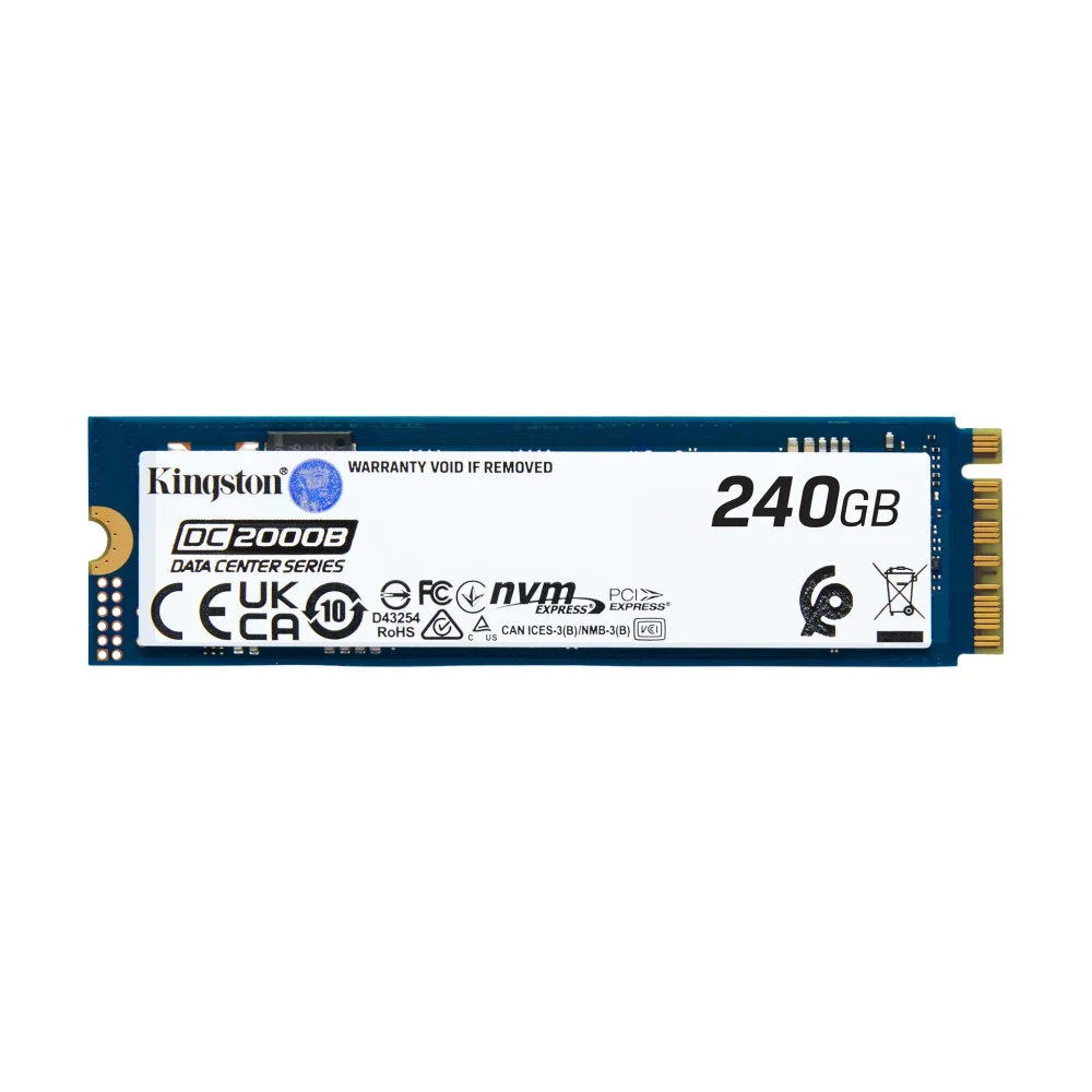 Твердотельный накопитель SSD 240 Gb, Kingston DC2000B, SEDC2000BYM8/240GB, M.2 PCIe Gen4 NVMe SEDC2000BYM8/240GB