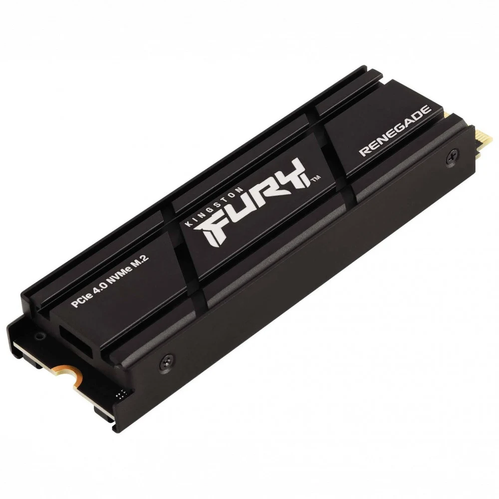 Твердотельный накопитель/ Kingston SSD Fury Renegade, 2000GB, M.2(22x80mm), NVMe, PCIe 4.0 x4, 3D TLC, R/W 7300/7000MB/s, IOPs 1 000 000/1 000 000, DRAM buffer 2048MB, TBW 2000, DWPD 0.55, with Heat