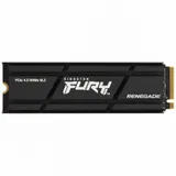 Твердотельный накопитель/ Kingston SSD Fury Renegade, 2000GB, M.2(22x80mm), NVMe, PCIe 4.0 x4, 3D TLC, R/W 7300/7000MB/s, IOPs 1 000 000/1 000 000, DRAM buffer 2048MB, TBW 2000, DWPD 0.55, with Heat