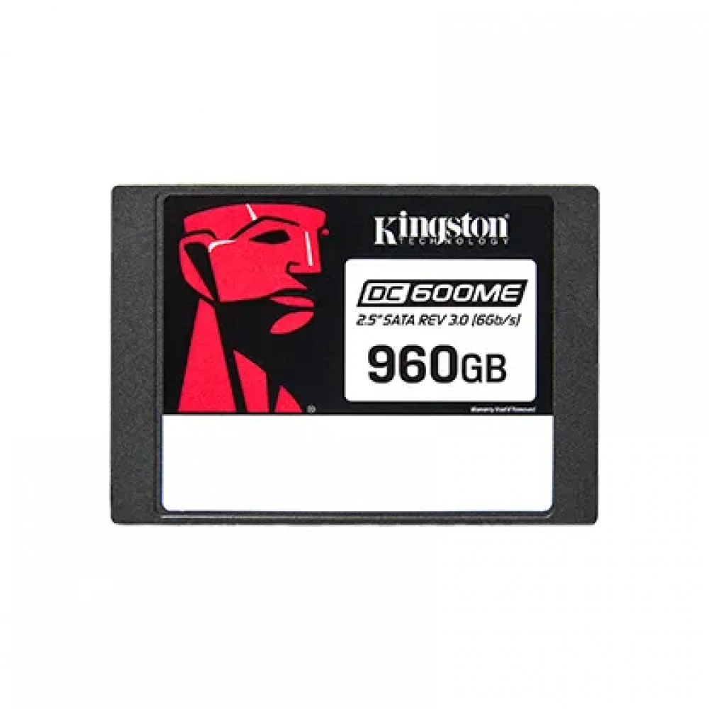 Твердотельный накопитель/ Kingston SSD DC600ME, 960GB, 2.5" 7mm, SATA3, 3D TLC, R/W 560/530MB/s, IOPs 94 000/65 000, TBW 1752, DWPD 1 (60 мес)