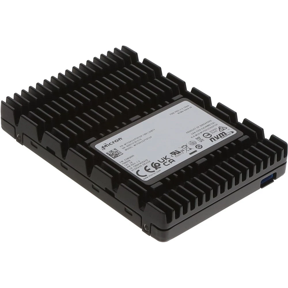 Накопитель SSD PCIE 7.68TB 7500 PRO MTFDKCC7T6TGP-1BK1JABYY U.3 NVMe 7000/5900 1DWPD MICRON