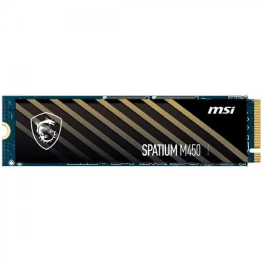 Твердотельный накопитель MSI SSD SPATIUM M450 V1 1TB M.2 2280 PCle 4.0 NVMe R3400/W2400MB/s 3D NAND TLC MTBF 1.5M 500000/550000 IOPS 350TBW