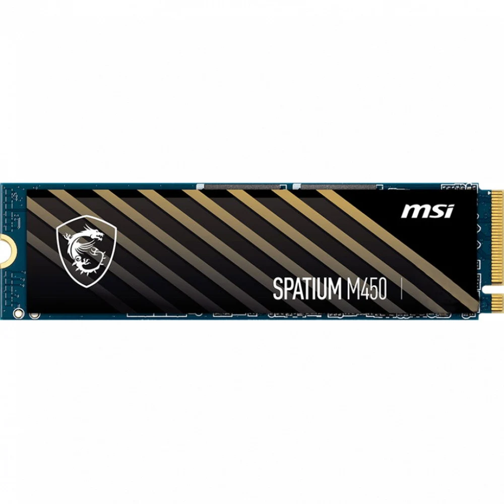 Твердотельный накопитель MSI SPATIUM M450 PCIe 4.0 NVMe M.2 500GB, Read 3600mb/s, Write 3000mb/s, Retail