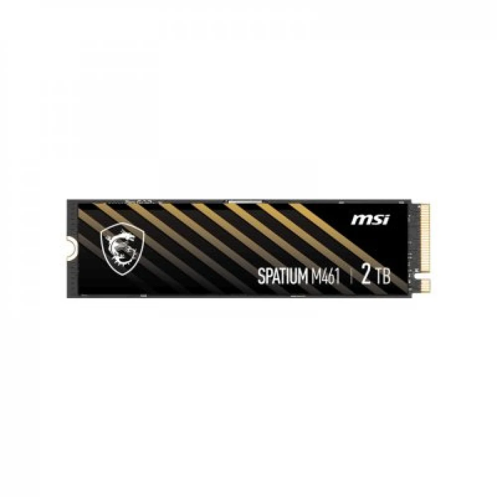 MSI SSD SPATIUM M461, 2000GB, M.2(22x80mm), NVMe, PCIe 4.0 x4, 3D TLC, R/W 5000/4200, IOPs 680 000/880 000, TBW 450, DWPD 0.12 (5 лет)