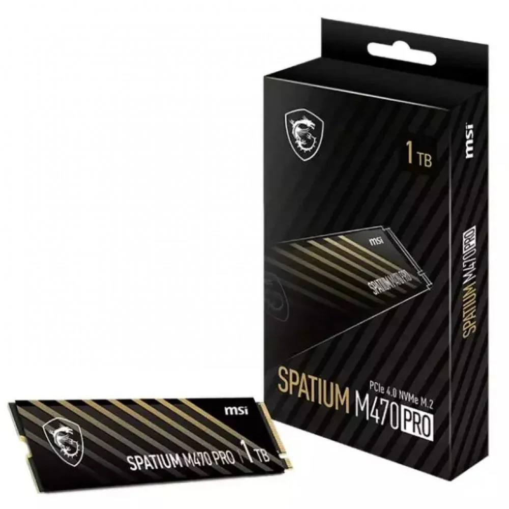 Твердотельный накопитель 1000Gb SSD MSI SPATIUM M470 PRO PCIe 4.0 NVMe M.2 1TB R6000Mb/s W4500MB/s SPATIUM M470 PCIe 4.0 NVMe M.2 1TB MTBF > 1,5млн.часов S78-440L0J0-P83