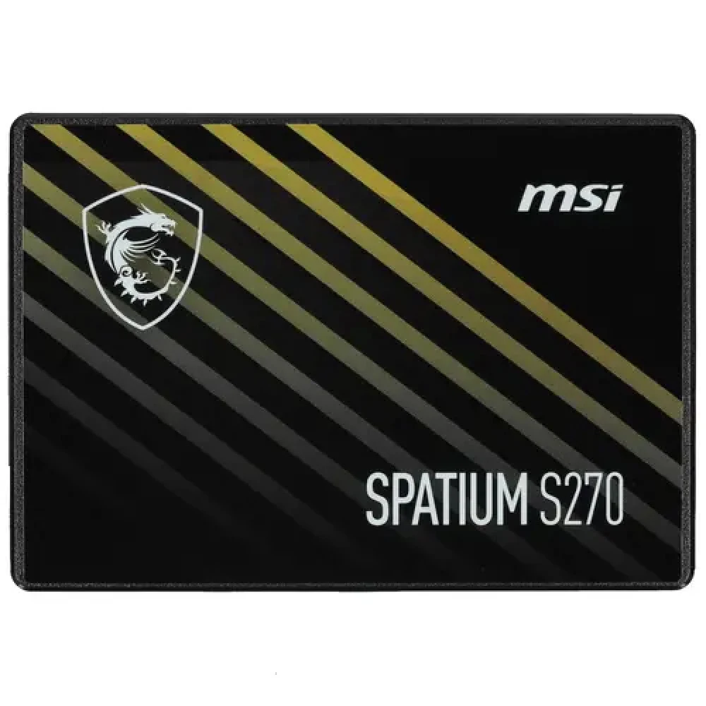Твердотельный накопитель MSI SSD SPATIUM S270 480GB SATA III 2.5" R500/W450MB/s 3D NAND TLC MTBF 2M 55000/80000 IOPS 250TBW