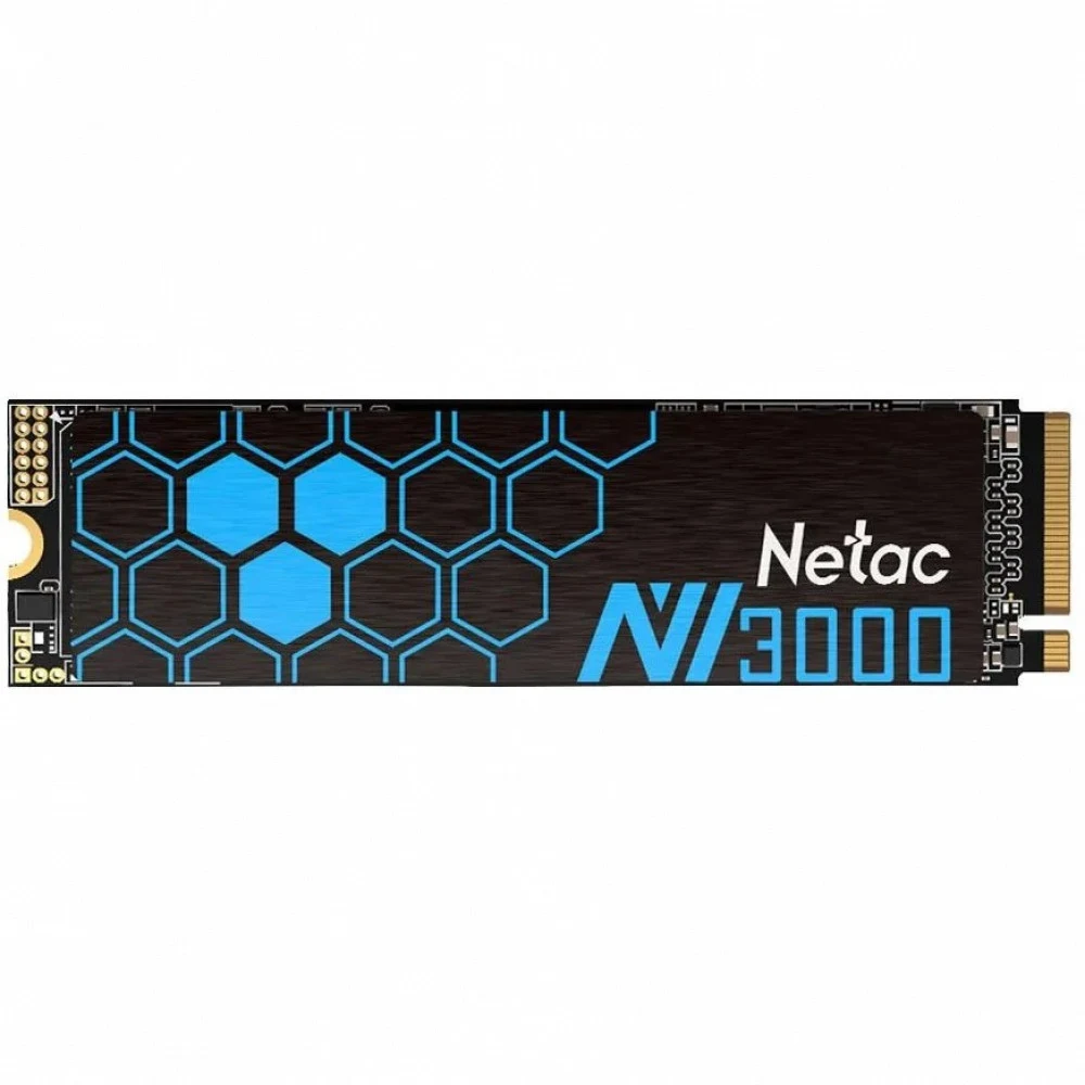 Твердотельный накопитель SSD M.2 Netac 1.0Tb NV3000 Series <NT01NV3000-1T0-E4X> Retail (PCI-E 3.0 x4, up to 3100/2100MBs, 3D NAND, 600TBW, NVMe 1.3, 22х80mm, heatsink)