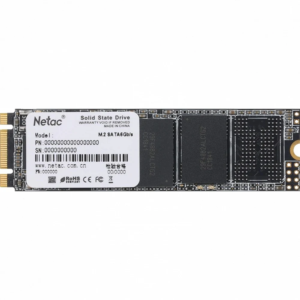 Твердотельный накопитель SSD M.2 Netac 512Gb N535N Series <NT01N535N-512G-N8X> Retail (SATA3, up to 540/490MBs, 3D TLC, 22х80mm)