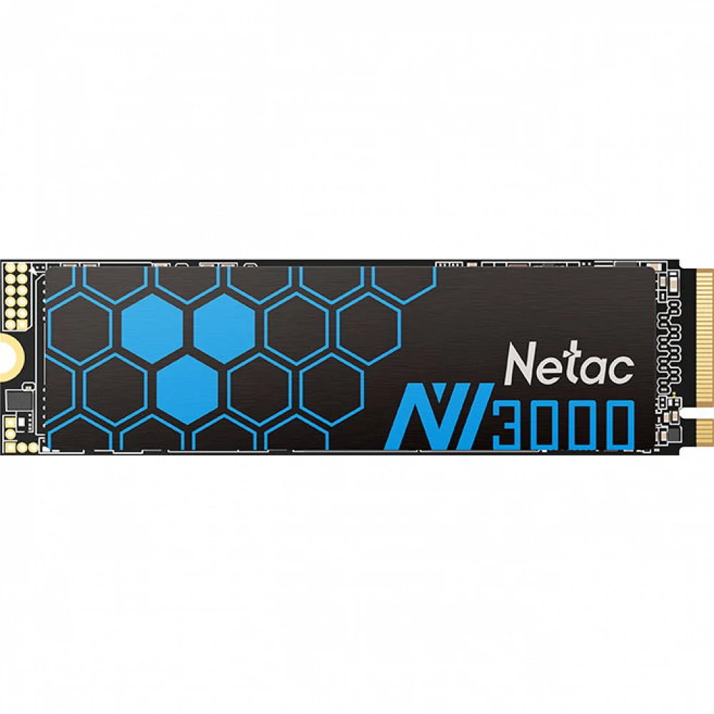 SSD накопитель Netac SSD NV3000 2TB PCIe 3 x4 M.2 2280 NVMe 3D NAND, R/W up to 3300/2900MB/s, IOPS(R4K) 320K/280K, TBW 1200TB, with heat sink, 5y wty