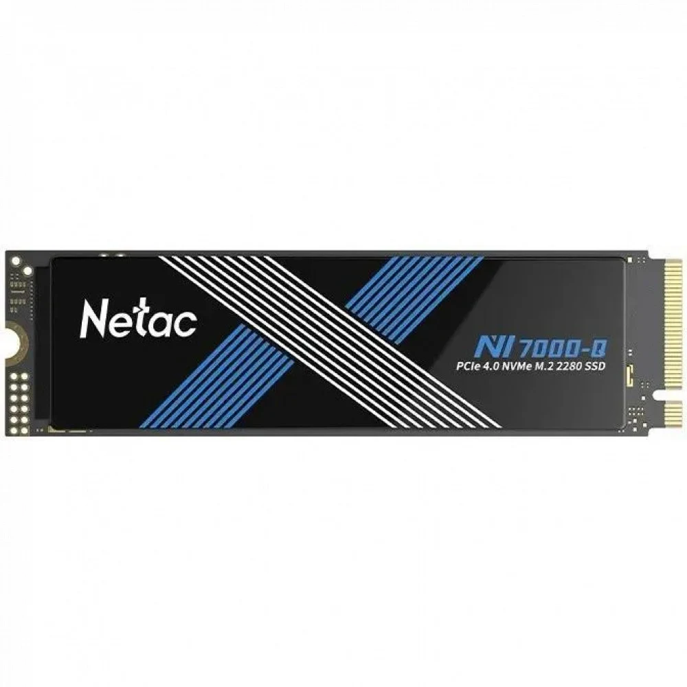 SSD накопитель Netac SSD NV7000-Q 2TB PCIe 4 x4 M.2 2280 NVMe 3D NAND, R/W up to 7100/6200MB/s, TBW1280TB with heat spreader, 5y wty