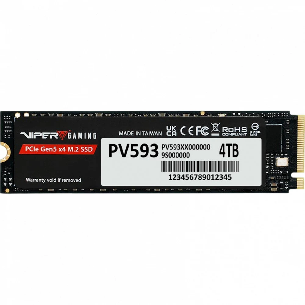 SSD M.2 Viper 4.0Tb VP593 <PV593P4TBM28H> (PCIe 5x4, up to 14000/13000MBs, 3D TLC, 3000TBW)