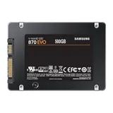 Твердотельные накопители/ Samsung SSD 870 EVO, 500GB, 2.5" 7mm, SATA3, 3-bit MLC, R/W 560/530MB/s, IOPs 98 000/88 000, TBW 300, DWPD 0.33 (12 мес.)