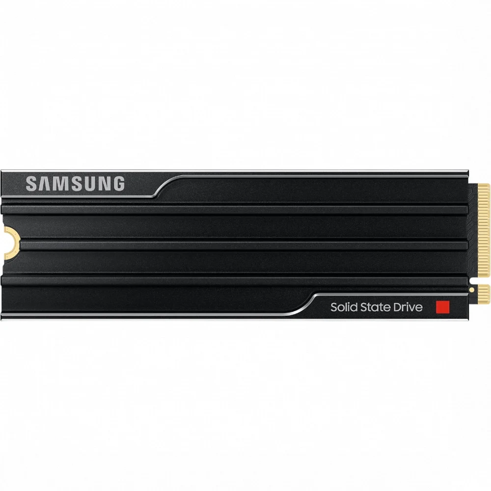 Твердотельный накопитель/ Samsung SSD 9100 PRO, 1000GB, M.2(22x80mm), NVMe 2.0, PCIe 5.0 x4, V-NAND TLC, R/W 14700/13300MB/s, IOPs 1 850 000/2 600 000, TBW 600, DWPD 0.3, with Heatsink (12 мес.)