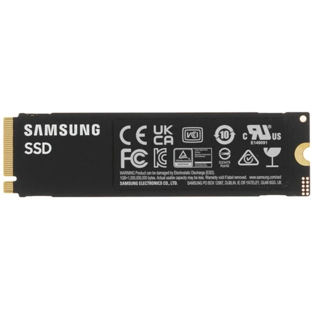 Твердотельный накопитель/ Samsung SSD 9100 PRO, 4000GB, M.2(22x80mm), NVMe 2.0, PCIe 5.0 x4, V-NAND TLC, R/W 14800/13400MB/s, IOPs 2 200 000/2 600 000, TBW 2400, DWPD 0.3 (12 мес.)