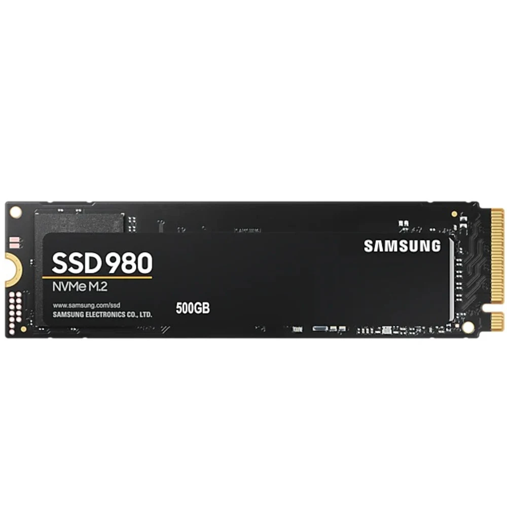 Твердотельный накопитель SSD Samsung 980 M.2 2280 Твердотельный накопитель SSD Samsung 980 M.2 2280 MZ-V8V500BW 500GB Client SSD PCIe Gen3x4 with NVMe, 3100/2600, IOPS 400/470K, MTBF 1.5M, 3D NAND T