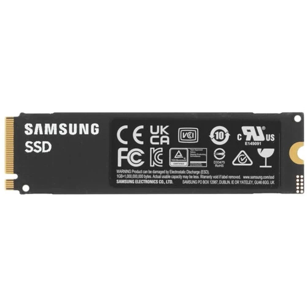 Твердотельные накопители/ Samsung SSD 990 EVO Plus, 4000GB, M.2(22x80mm), NVMe 2.0, NVMe 2.0, PCIe 4.0 x4, V-NAND TLC, R/W 7250/6300MB/s, IOPs 1 050/1 400 000, TBW 2400, DWPD 0.3 (12 мес.)