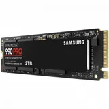 Твердотельные накопители/ Samsung SSD 990 PRO, 2TB, M.2(22x80mm), NVMe 2.0, PCIe 4.0 x4, V-NAND TLC, R/W 7450/6900MB/s, IOPs 1 400 000/1 550 000, TBW 1200, DWPD 0.33 (12 мес.)