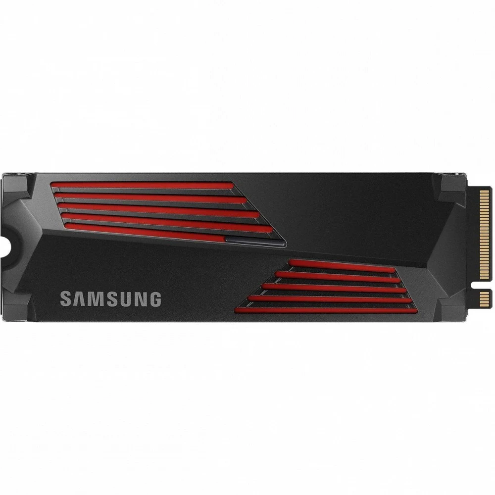 Твердотельный накопитель/ Samsung SSD 990 PRO, 2000GB, M.2(22x80mm), NVMe 2.0, PCIe 4.0 x4, V-NAND TLC, R/W 7450/6900MB/s, IOPs 1 400 000/1 550 000, DRAM buffer 2048MB, TBW 1200, DWPD 0.33, with Hea