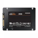2.5" 250GB Samsung 870 EVO Client SSD MZ-77E250 SATA 6Gb/s, 560/530, IOPS 98/88K, MTBF 1.5M, 3D V-NAND TLC, 512MB, 150TBW, 0,33DWPD, RTL MZ-77E250B/EU (545931) {10}