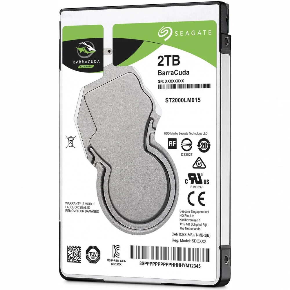 Жесткий диск Seagate BarraCuda 2TB SATA 2.5" 5400RPM 128Mb Характеристики: Байт на сектор (логическая/физическая память): 512/4096 Производительность Интерфейс: 6 Гбит/с (SATA) Скорость передачи дан