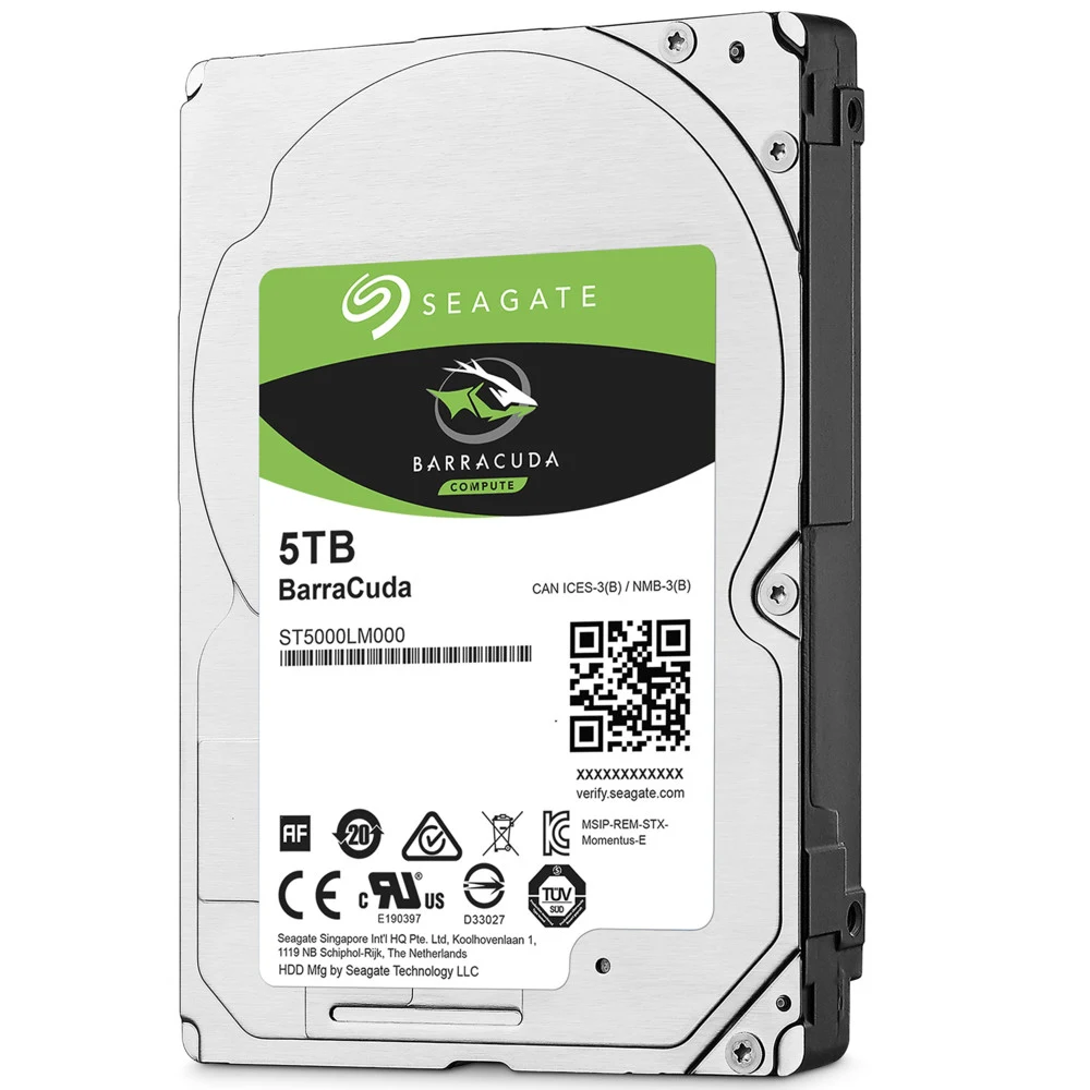 Жесткий диск Seagate BarraCuda 5TB SATA 2.5" 5400RPM 128Mb Характеристики: Байт на сектор (логическая/физическая память): 512/4096 Производительность: Интерфейс: 6 Гбит/с (SATA) Скорость передачи да