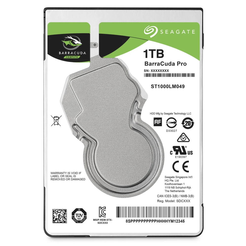 Накопитель на жестком магнитном диске Seagate Жесткий диск HDD 1Tb Seagate Barracuda ST1000LM049 2.5" SATA 6Gb/s 128Mb 7200rpm