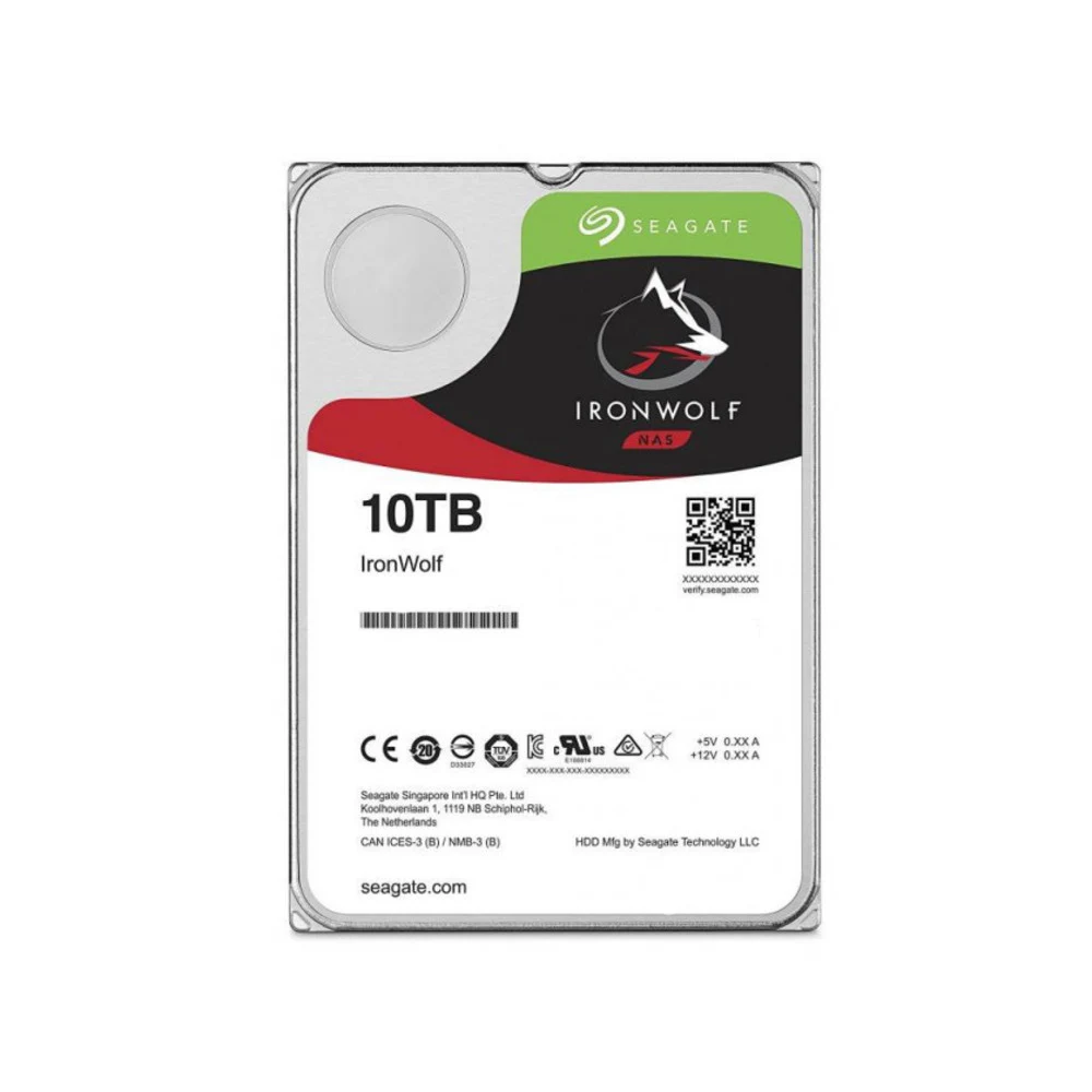 Накопитель на жестком магнитном диске Seagate Жесткий диск HDD 10Tb Seagate IronWolf ST10000VN0008 3.5" SATA 6Gb/s 256Mb 7200rpm для NAS