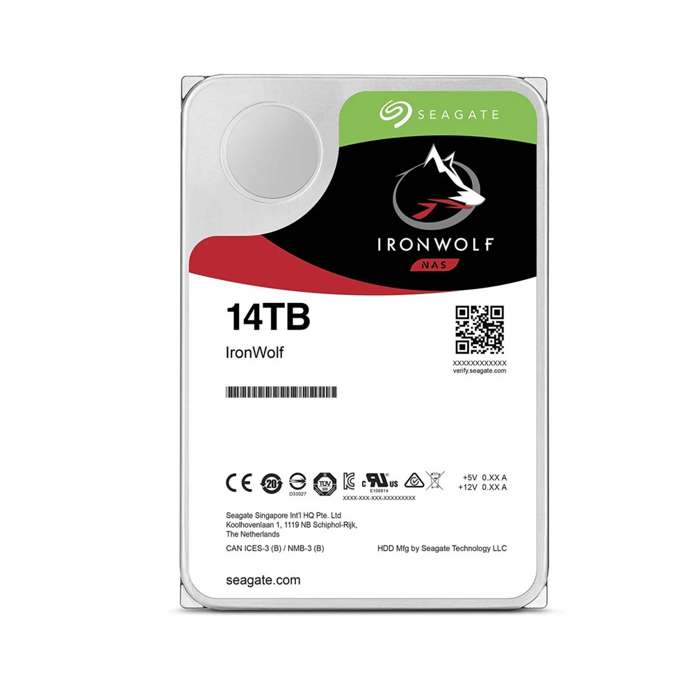 Накопитель на жестком магнитном диске Seagate Жесткий диск HDD 14Tb Seagate IronWolf ST14000VN0008 3.5" SATA 6Gb/s 256Mb 7200rpm